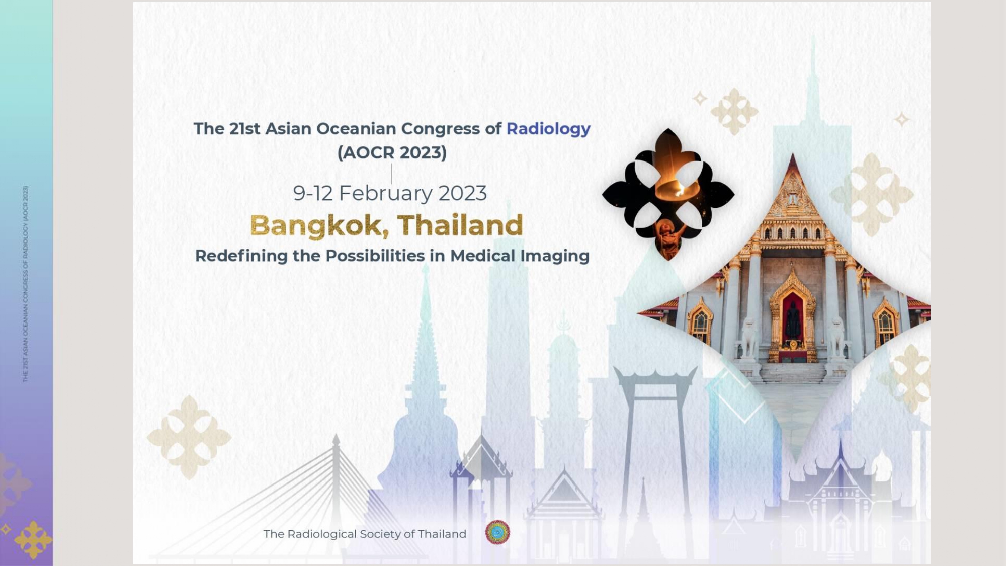 แจ้งข่าวสาร การประชุม 2021 General Assembly ของ Asia Oceania Society of Radiology (AOSR) 1