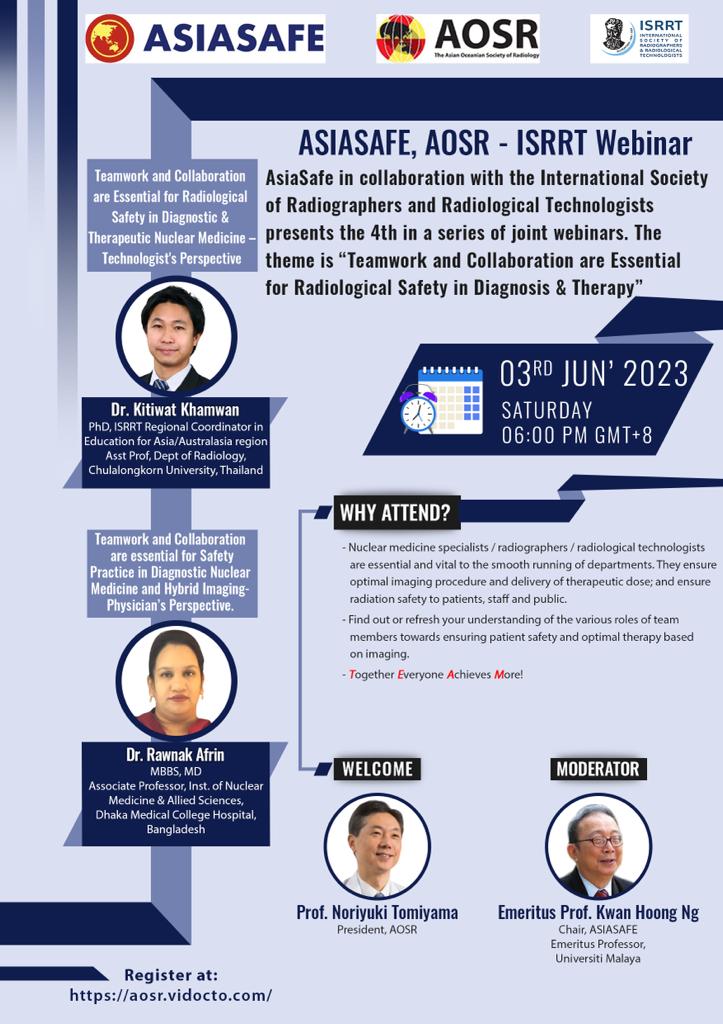 Flyer June 3rd,2023 AsiaSafe-ISRRT Webinar